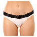 Women's panties Styx with lace white