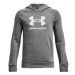 Chlapčenská zateplená mikina s kapucňou UNDER ARMOUR UA Rival Fleece BL Hoodie-GRY