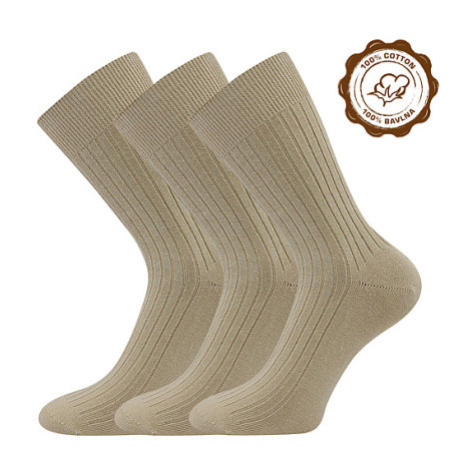Lonka Zebran Pánske bavlnené ponožky - 3 páry BM000003918600101118 béžová