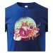 Roztomilé vianočné tričko s potlačou Líšky - skvelé vianočné tričko