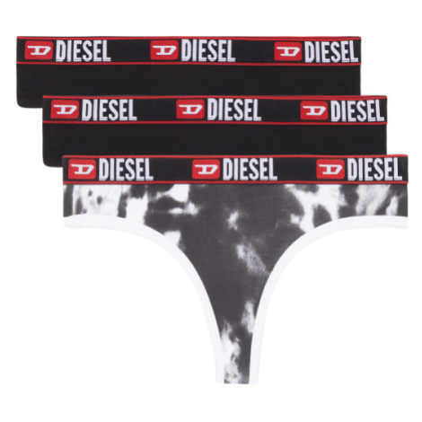 Spodná Bielizeň Diesel Ufst-Starsy 3-Pack String Čierna