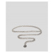 Opasok Karl Lagerfeld K/Monogram Small Belt Chain Silver