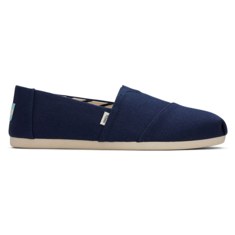 Toms Alpargata Navy Recycled Cotton Canvas Dámske - Tenisky Toms - Modrá - 10017712-4 - Size: