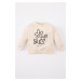 DEFACTO Baby Girl Crew Neck Floral Printed Sweatshirt