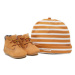 Timberland Šnurovacia obuv Crib Bootie With Hat TB09589R2311 Hnedá