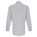 Premier Workwear Pánska bavlnená košeľa s dlhým rukávom PR244 Silver -ca. Pantone 428