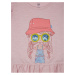 Ružové dievčenské tričko s potlačou GAP