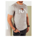 Grey men's T-shirt with Dstreet print