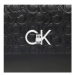 Calvin Klein Kabelka Re-Lock Ew Cony Crossbody-Emb Mn K60K610919 Čierna