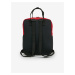 Čierno-červený dámsky batoh SAM 73 Avon