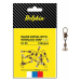 Delphin obratlík s prejazdom inline head swivel with interlock 10 ks