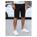 Men's Black Fabric Dstreet Shorts