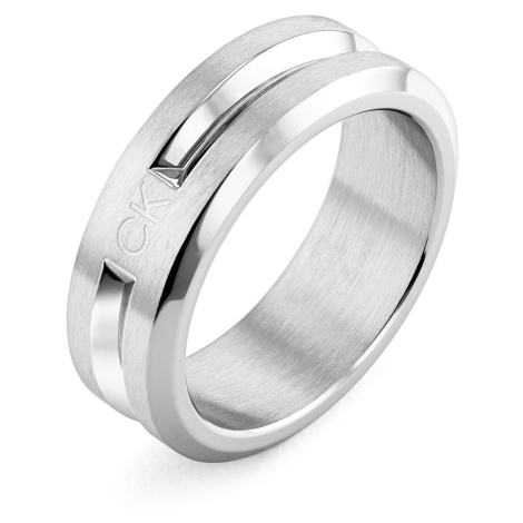 Calvin Klein Luxusný oceľový prsteň pre mužov Intersection 35000324 62 mm