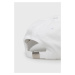 Bavlnená čiapka New Balance LAH91014WT biela farba, s nášivkou