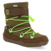 Barefoot snehule s membránou Affenzahn - Snowboot Econyl Snowy Frog green