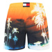 Tommy Hilfiger Underwear Plavecké šortky  tmavomodrá / svetlomodrá / oranžová / biela