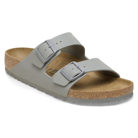 Birkenstock Arizona BS Saffiano Stone Coin Narrow Fit Pánske - Sandále Birkenstock - Sivá - 1026