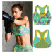 Sportovní podprsenka SHOCK ABSORBER ACTIVE CROP TOP Geometric Farba: Modrá