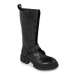 Tommy Hilfiger Čižmy Cool Monochromatic Bikerboot FW0FW07338 Čierna