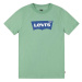 Detské tričko Levi's zelená farba, s potlačou