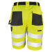 Result Unisex bezpečnostné kraťasy R328X Fluorescent Yellow