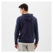 Mikina GAP French Terry Pullover Logo Hoodie Tapestry Navy