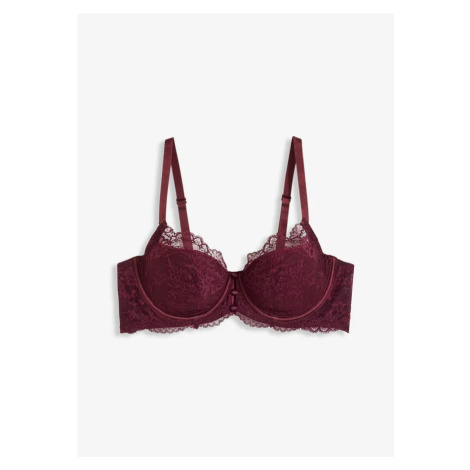 Vystužená podprsenka z jemnej čipky bonprix