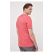 Bavlnené tričko Tommy Hilfiger ružová farba, s nášivkou