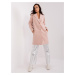 Light pink women's coat with lining