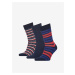 Tommy Hilfiger Ponožky - TH MEN SOCK 3P GIFTBOX TOMMY modré