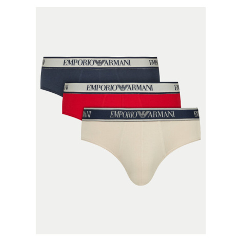 Emporio Armani Underwear Súprava 3 kusov slipov 111734 4R717 19355 Farebná