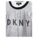 DKNY Každodenné šaty D32830 M Strieborná Regular Fit