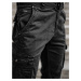 Čierne pánske kapsáčové nohavice s opaskom Bolf CT8906