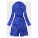 Světle modrý tenký kabát z různých spojených materiálů model 14675012 modrá XL (42) - ZAC&ZOE