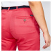 Dámske bavlnené golfové chino nohavice MW500 ružové