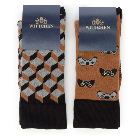 2 páry štýlových ponožiek v darčekovej krabičke Wittchen