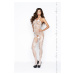 Passion BS037 white - Bodystocking Farba: Biela