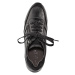 Šnurovacia obuv na boku so zipsom Caprice Čierna