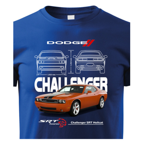 Detské tričko  Dodge Challenger SRT Hellcat - kvalitná tlač a rýchle dodanie