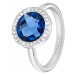 Morellato Oceľový prsteň s modrým kryštálom Essenza SAGX15 52 mm