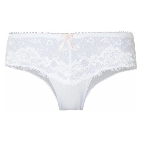 POUR MOI - Amour biele čipkované francúzske nohavičky