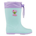 Dievčenské gumáky COQUI Rainy Collar Frog lt. mint lt. lila hero