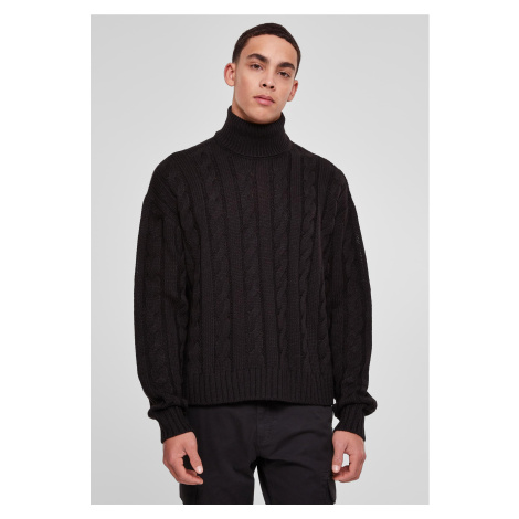 Boxy Roll Neck Sweater Black Urban Classics