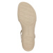 ECCO Remienkové sandále 'Flash'  béžová / tmavobéžová / zlatá