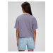 Fialové dievčenské tričko GAP Teen z organickej bavlny