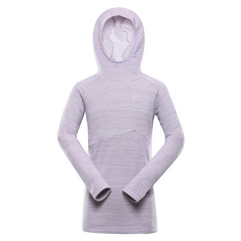 Children's quick-drying sweatshirt ALPINE PRO GORFO pastel lilac