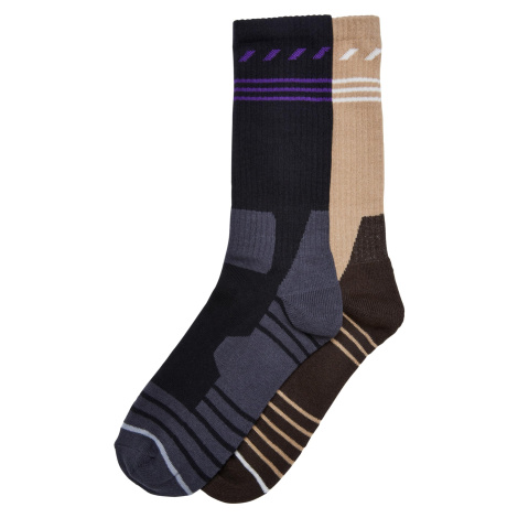 Hiking Performance Socks 2-Pack Black/Unionbeige Urban Classics