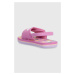 Sandále Roxy ružová farba