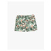 Koton Shorts with a floral print. Pockets Cotton Cotton with Adjustable Elastic Waist.