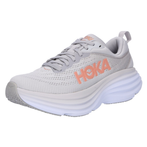 Hoka One One Bežecká obuv 'BONDI 8'  sivá / svetlosivá / oranžová